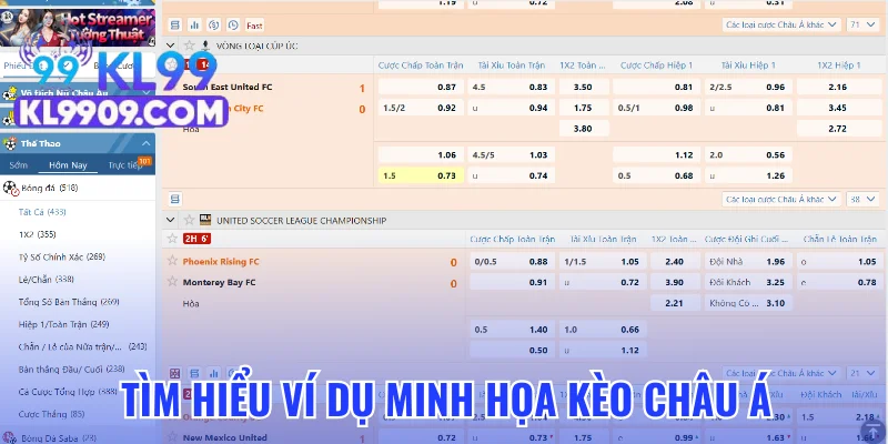 Tìm hiểu ví dụ minh họa kèo châu Á